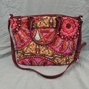 Vera Bradley Casual Satchel in Resort Medallion